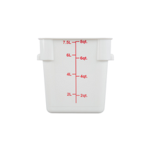 Cargar imagen en el visor de la galería, CONTENEDOR PP CUAD 08 QT BLANCO