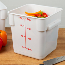 Cargar imagen en el visor de la galería, CONTENEDOR PP CUAD 08 QT BLANCO