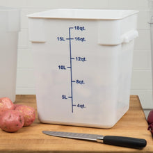 Cargar imagen en el visor de la galería, CONTENEDOR PP CUAD 18 QT BLANCO