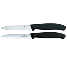 Cargar imagen en el visor de la galería, SWISS CLASSIC CUCHILLO LEGUMBRES 2 PZ NEGRO