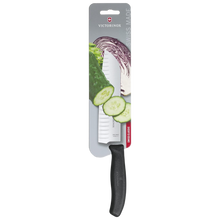 Cargar imagen en el visor de la galería, SWISS CUCHILLO SANTOKU 17 CM NEGRO