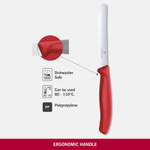 Cargar imagen en el visor de la galería, CUCHILLO 11 CM DENTADO ROJO