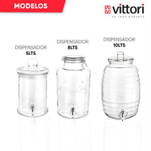 Cargar imagen en el visor de la galería, BARRIL CRISTAL C/LLAVE 10 LT