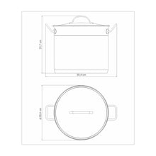 Cargar imagen en el visor de la galería, OLLA EMPRESARIAL 28 CM LT C/TAPA