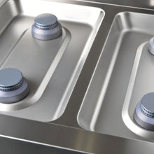 Cargar imagen en el visor de la galería, PARRILLA INDUSTRIAL 6 QUEMADORES INOX