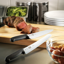 Cargar imagen en el visor de la galería, FIBROX CUCHILLO DE TRINCHAR 19cm NEGRO