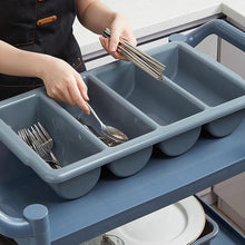 Cargar imagen en el visor de la galería, PORTA CUBIERTOS 4 DIVISIONES GRIS