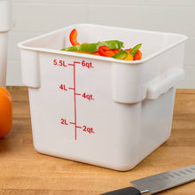 Cargar imagen en el visor de la galería, CONTENEDOR PP CUAD 06 QT BLANCO