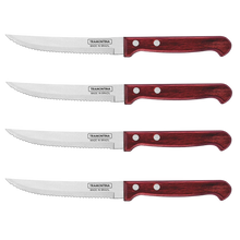 Cargar imagen en el visor de la galería, CUCHILLO ASADO 5 POLYWOOD ROJO