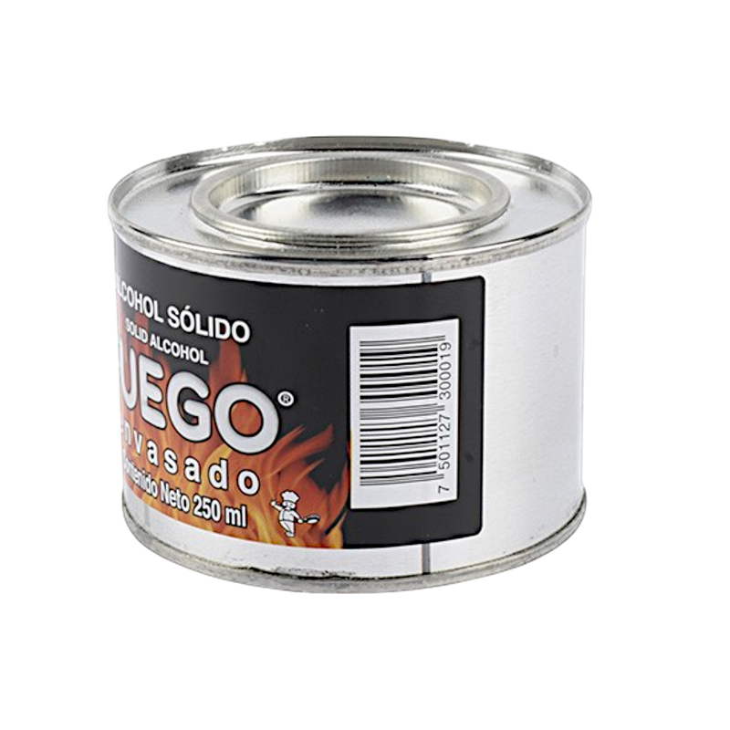 LATA DE ALCOHOL SOLIDO 250ML