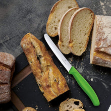 Cargar imagen en el visor de la galería, CUCHILLO 11 CM DENTADO VERDE