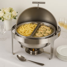 Cargar imagen en el visor de la galería, BANDEJA REDONDA P/CHAFER CON DIVISON