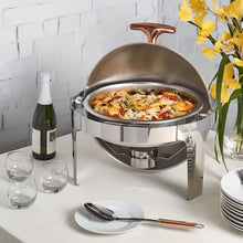 Cargar imagen en el visor de la galería, BANDEJA REDONDA P/CHAFER SIN DIVISON