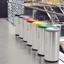Cargar imagen en el visor de la galería, BASURERO INOX BASC 40 LT