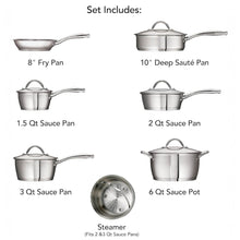 Cargar imagen en el visor de la galería, BATERIA DE COCINA 11 PZ ALLEGRA