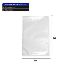 Cargar imagen en el visor de la galería, BOLSA 20 x 30 P/EMPAQUE AL VACIO C/100 PZ