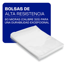 Cargar imagen en el visor de la galería, BOLSA 20 x 25 P/EMPAQUE AL VACIO C/100 PZ