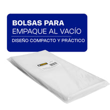 Cargar imagen en el visor de la galería, BOLSA 15 x 30 P/EMPAQUE AL VACIO C/100 PZ