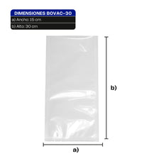 Cargar imagen en el visor de la galería, BOLSA 15 x 30 P/EMPAQUE AL VACIO C/100 PZ