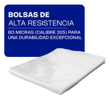 Cargar imagen en el visor de la galería, BOLSA 30 x 35 P/EMPAQUE AL VACIO C/100 PZ