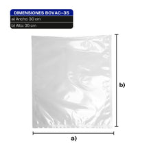 Cargar imagen en el visor de la galería, BOLSA 30 x 35 P/EMPAQUE AL VACIO C/100 PZ