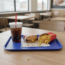 Cargar imagen en el visor de la galería, CHAROLA FAST FOOD 10x14" AZUL