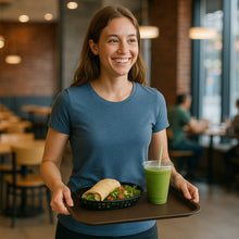 Cargar imagen en el visor de la galería, CHAROLA FAST FOOD 14x18" CAFE