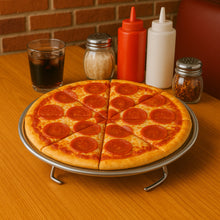 Cargar imagen en el visor de la galería, CHAROLA RED PIZZA BORDE 18" ALUMINIO