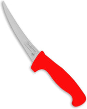 Cargar imagen en el visor de la galería, CUCHILLO CURVO 06" DESHUESADOR ROJO