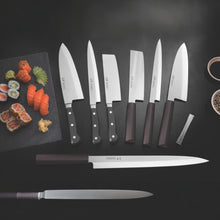 Cargar imagen en el visor de la galería, CUCHILLO DEBA 08" SUSHI SILVER