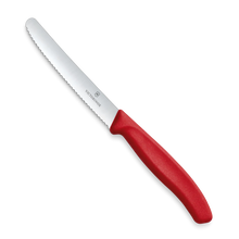 Cargar imagen en el visor de la galería, CUCHILLO 11 CM DENTADO ROJO