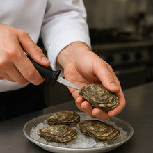 Cargar imagen en el visor de la galería, CUCHILLO DE OSTRA UTILITA NEGRO