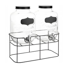 Cargar imagen en el visor de la galería, DISPENSADOR DOBLE 5 LT C/U BASE METAL