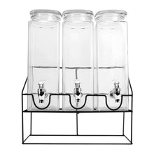 Cargar imagen en el visor de la galería, DISPENSADOR TRIPLE 3 LT C/U C/BASE METAL
