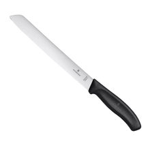 Cargar imagen en el visor de la galería, CUCHILLO PAN DENTADO 21 CM NEGRO