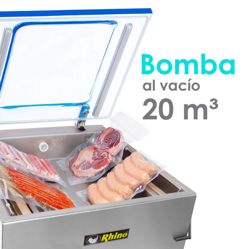 EMPACADORA RHINO AL VACIO 20m 3/H 51 CM
