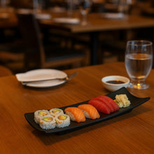 Cargar imagen en el visor de la galería, JET BLACK BANDEJA CANOA 31 CM