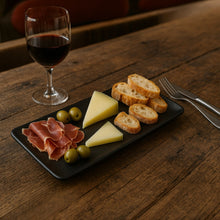 Cargar imagen en el visor de la galería, JET BLACK PLATO RECT 30X14 CM