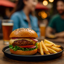 Cargar imagen en el visor de la galería, JET BLACK PLATO RED 30.5 CM