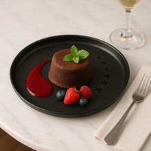 Cargar imagen en el visor de la galería, JET BLACK PLATO RED 30.5 CM