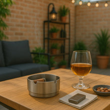 Cargar imagen en el visor de la galería, MOVEN CENICERO CIRCULAR AC INOX