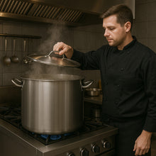 Cargar imagen en el visor de la galería, OLLA AC INOX 100 LT C/TAPA