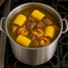 Cargar imagen en el visor de la galería, OLLA AC INOX 100 LT C/TAPA