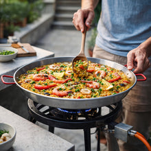 Cargar imagen en el visor de la galería, PAELLERA DE HIERRO 55 CM LACOR