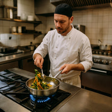 Cargar imagen en el visor de la galería, SARTEN INSTITUCIONAL 29.5 CM AC.INOX