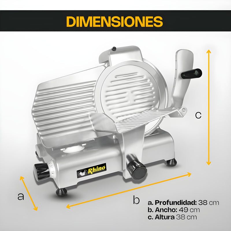 REBANADORA DE JAMON Y QUESO 250 MM