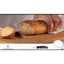 Cargar imagen en el visor de la galería, CUCHILLO PAN DENTADO 21 CM NEGRO