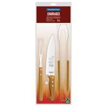 Cargar imagen en el visor de la galería, JUEGO PARA ASADO 3 PZ CHURRASCO