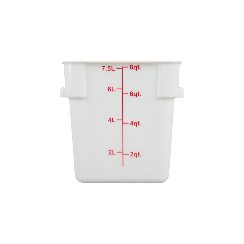 CONTENEDOR PP CUAD 08 QT BLANCO