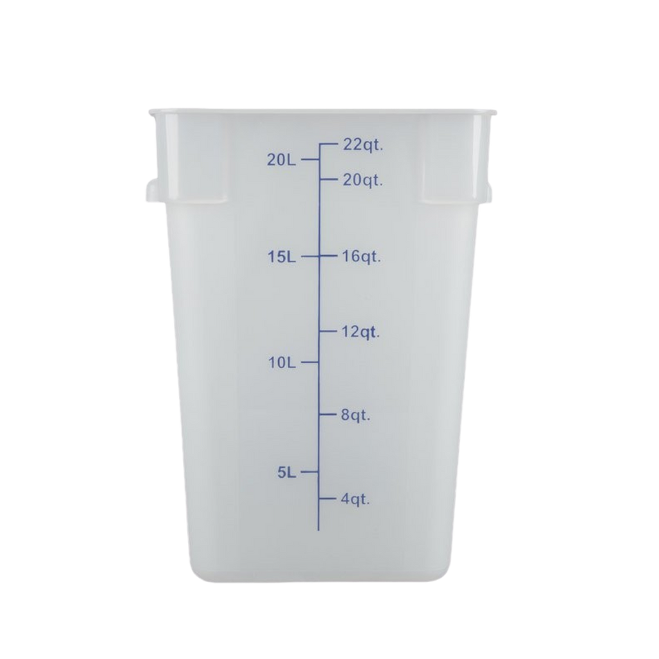 CONTENEDOR PP CUAD 22 QT TRANSLUCIDO